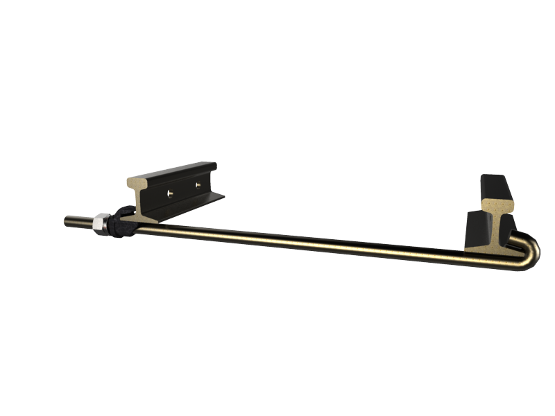 1-1/4" 56-1/2" TG Single End Gage Rod Cut 73" Thread 9"