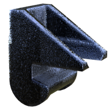 1-1/4" Gage rod jaw 75 lb + rail