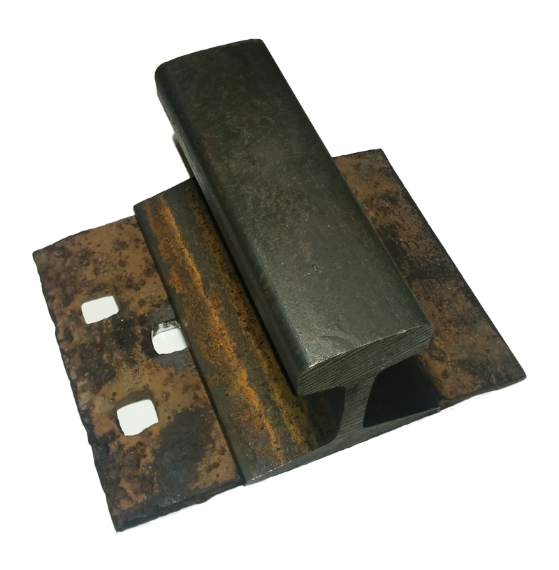 85 lb ASCE Single shoulder tie plate 4 hole RELAY / USED