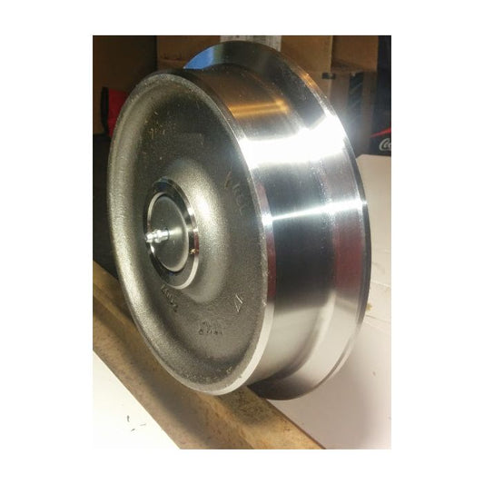 12"Single flange forged wheel w/axle & bearing
