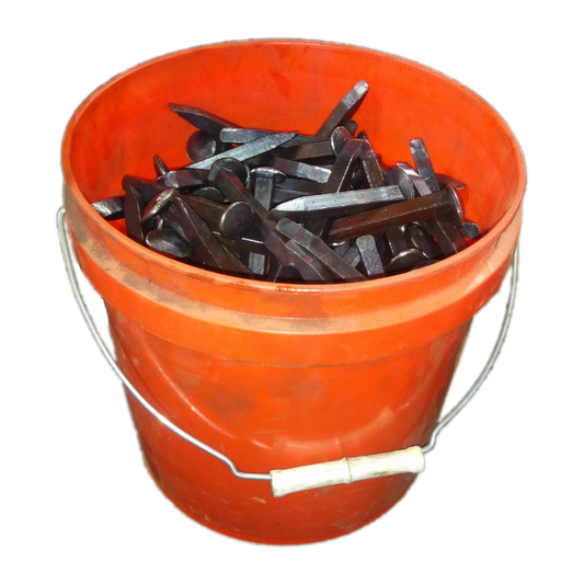 50 lb Pail Track Spikes 5/8"x6" ~59 pcs  Prime