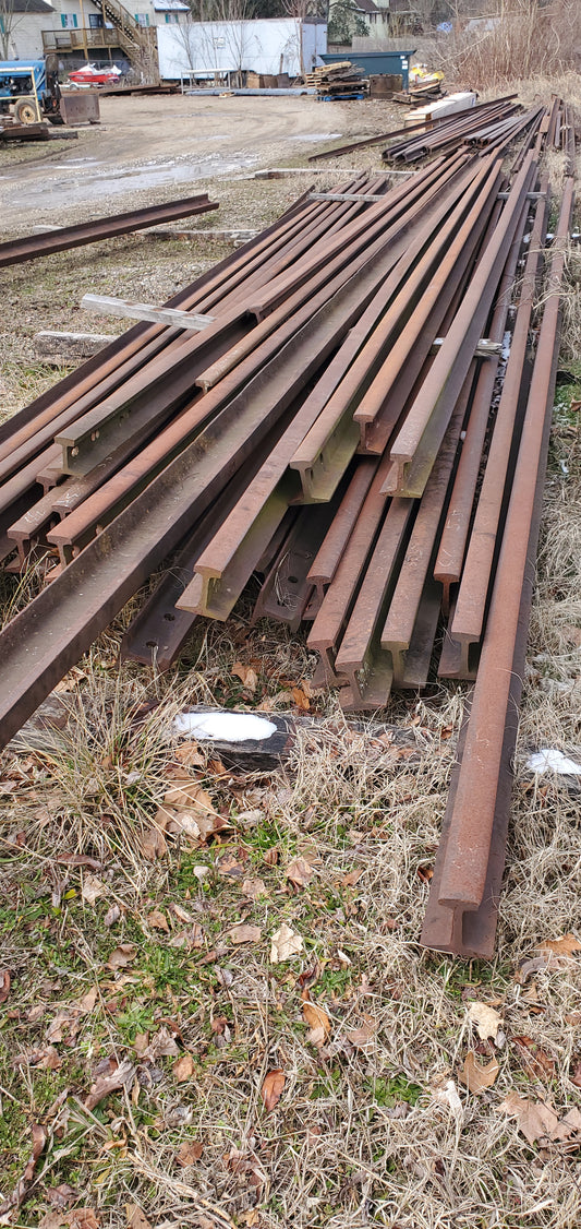 RELAY 90 lb RA rail punched 2-3/4"x5-1/2" Random Lengths 30'0"-39'0"