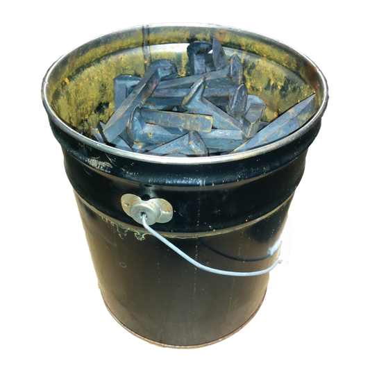 100 lb Keg Track Spikes 5/8"x6" ~ 118 pcs Prime Medium Carbon