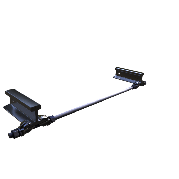 1" Double End Gauge Rod 30" TG 40-70 lb Rail Cut 43" Thread 13"