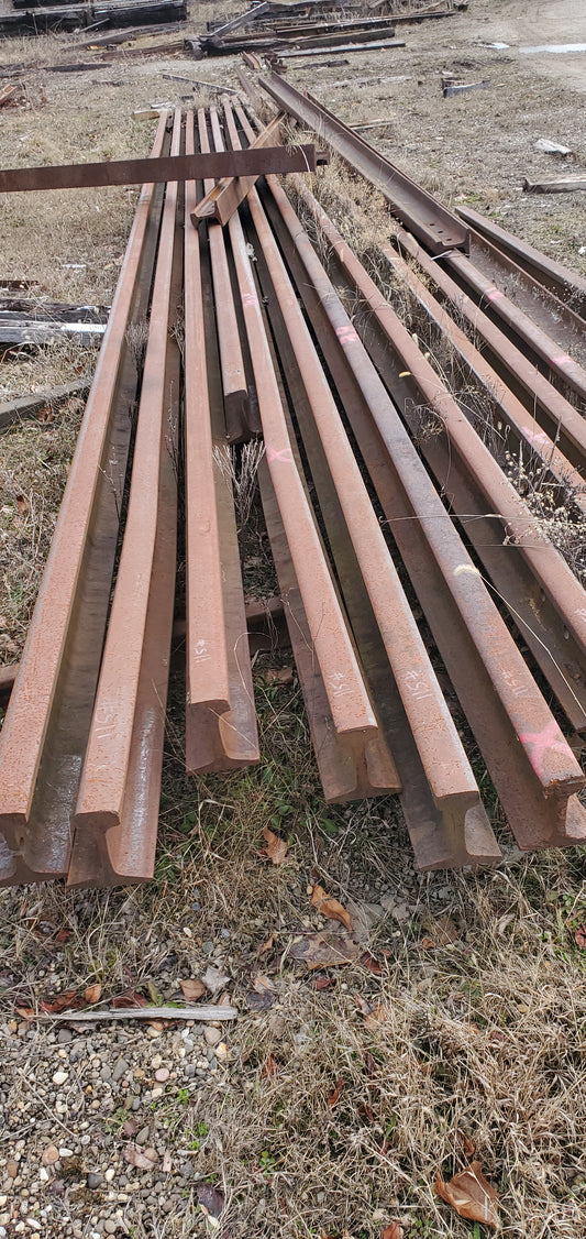 115 lb USED Rail 1,265 lb/pc 30'0"-39'0" Random Lengths