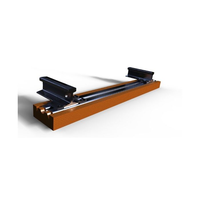 85 lb T4 Oak Clad Tie 44" TG 2 out 4 inside clips