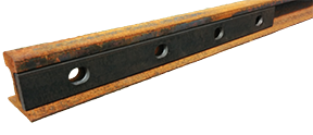 40 lb ASCE Toeless Splice Bar 20" Long Punched 5"