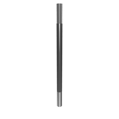 Double End Stud 1-1/4"x24" Steel Threaded 4" Each End 7 TPI UNC