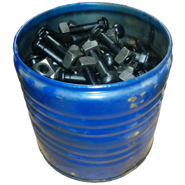 100 lb 7/8"x5" trackbolt & square nut ~77 sets