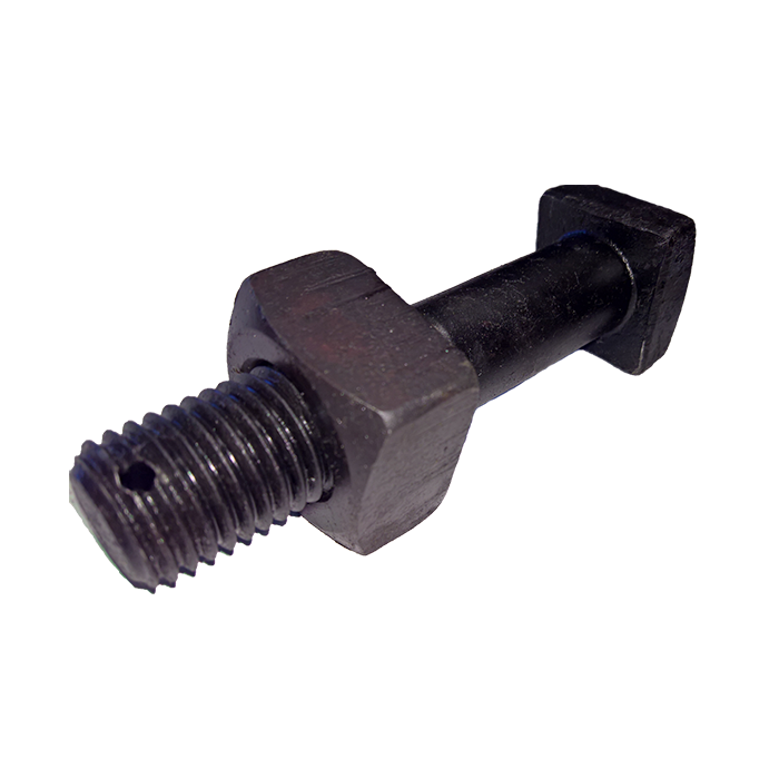 1"x5" Square Head Bolt w/Sq nut and 1/4" cotter Grade 5